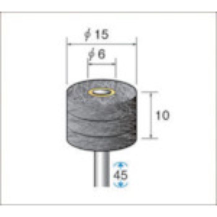 ナカニシ スポンジサンダー 研磨砥粒入 (3本入) 粒度#400 外径15mm(Tcode:4768132)