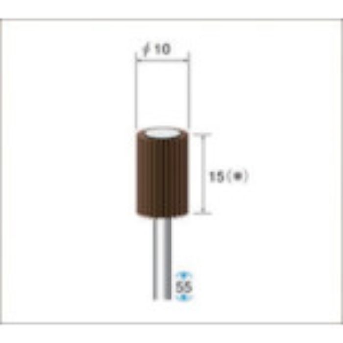 ナカニシ フラップサンダー(1Pk(袋)=5本)粒度#240 φ10×幅15mm(Tcode:4768299)