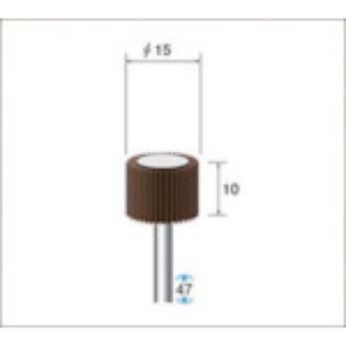 ナカニシ フラップサンダー(1Pk(袋)=5本入)粒度#60外径φ15幅10mm(Tcode:4768302)