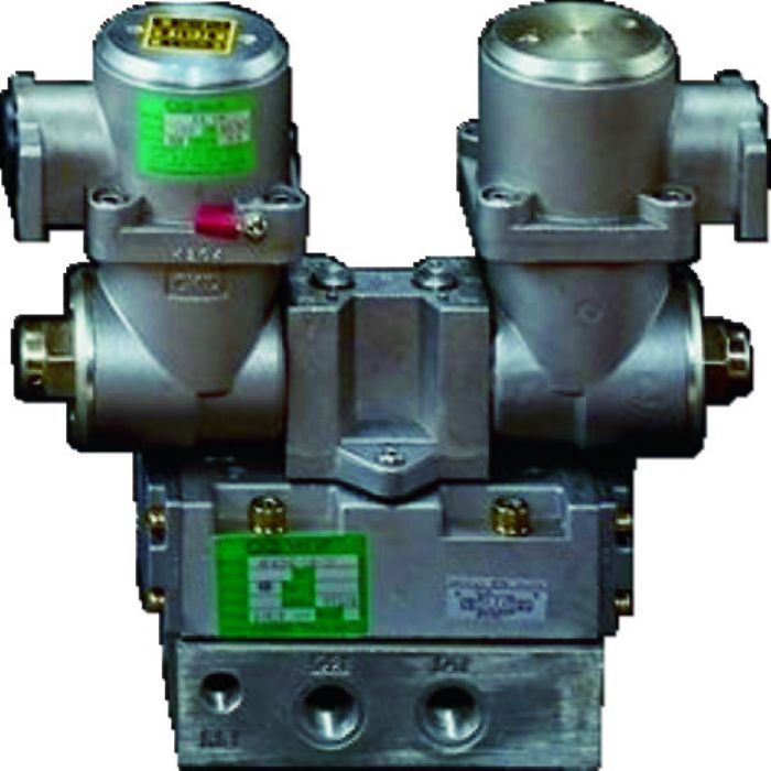 CKD 電磁弁 パイロット式 防爆形5ポート弁 4Fシリーズ(ダブルソレノイド) Rc1/2 AC100(Tcode:3768040)