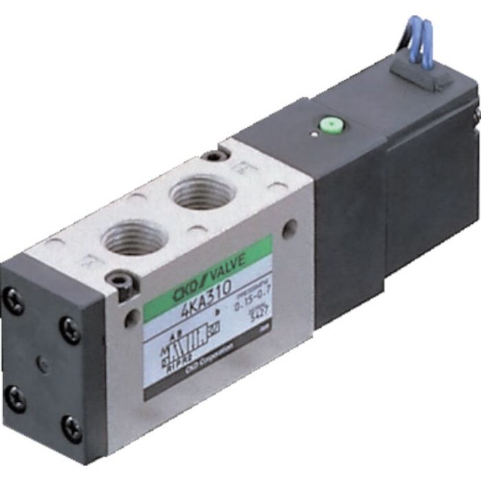 CKD 4Kシリーズパイロット式5ポート弁セレックスバルブ 5.6C[dm[[の3乗]]/(S・bar)]/音速コンダクタンス(Tcode:1124897)