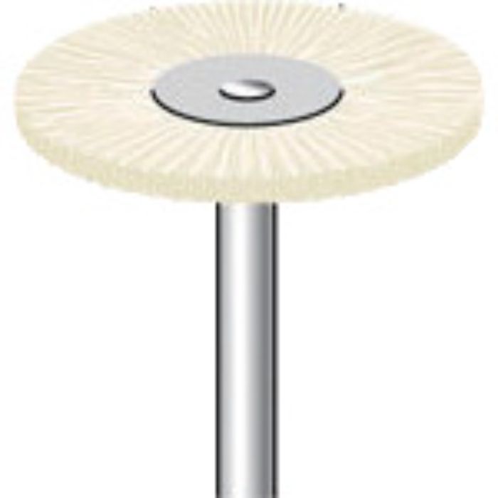 ナカニシ 毛ブラシ ハード 豚毛  (10本入) 外径25mm(Tcode:8314811)