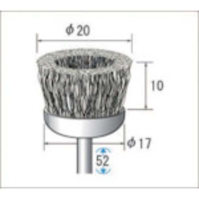 ナカニシ ワイヤーブラシ スチール (1Pk(袋)=5本入)(Tcode:4769295)