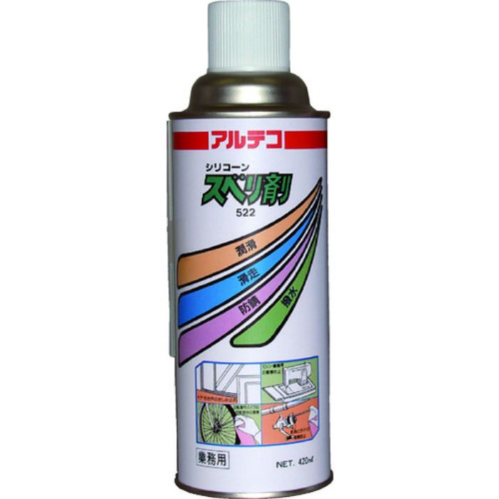 アルテコ 業務用 潤滑・滑走剤 522スベリ剤 420ml【シリコーン系】(Tcode:8552879)