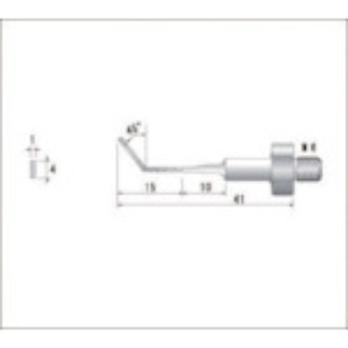 ナカニシ 電着ダイヤモンドヤスリ(全長41mm刃長15mm刃幅4mm)(Tcode:4772148)