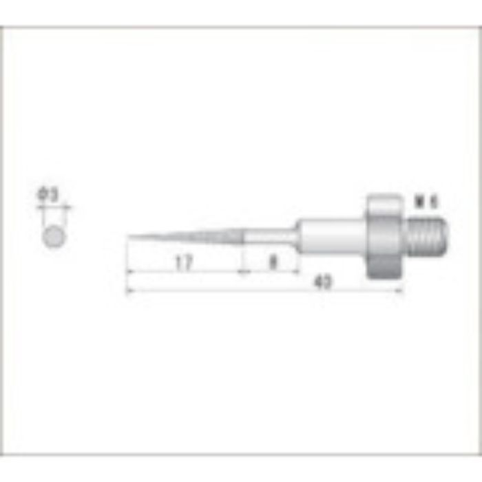 ナカニシ 電着ダイヤモンドヤスリ(全長40mm刃長17mm刃幅3mm)(Tcode:4772211)