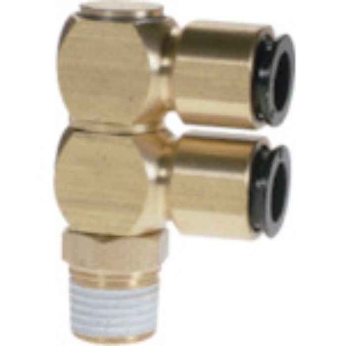 チヨダ チューブ継手 フジ ダブルバンジョー(金属) 6mm R1/4(Tcode:8083712)