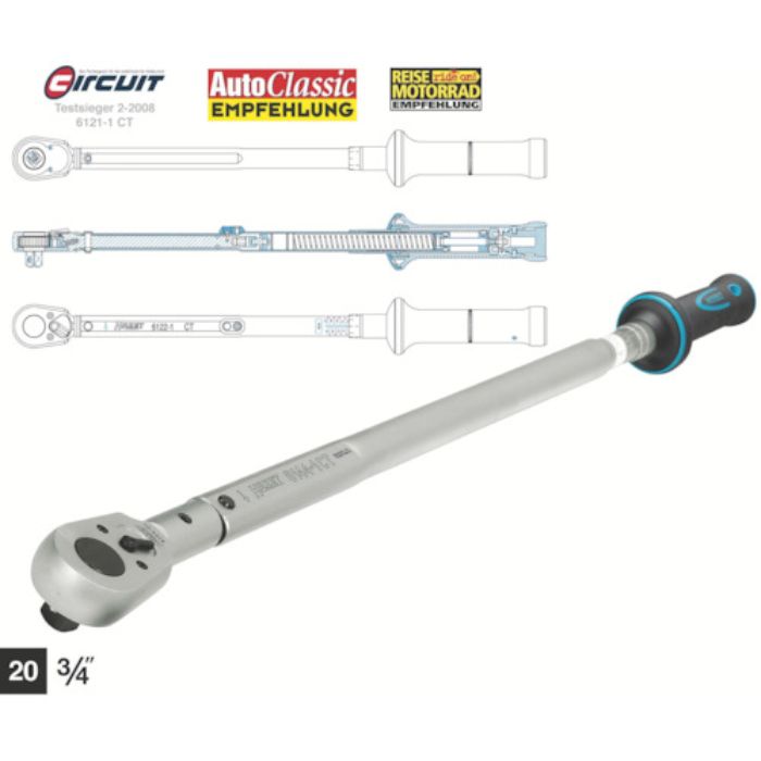 HAZET 高精度プリセット型トルクレンチ 差込角19.0mm(Tcode:7626380)