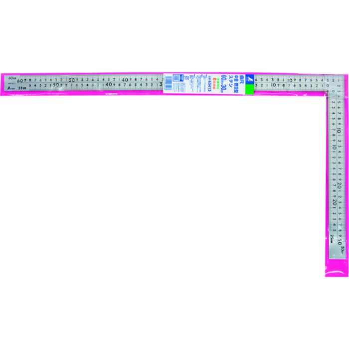 シンワ 曲尺中金普及型 ステン 60×30cm 表裏同目 8段目盛(Tcode:1477624)