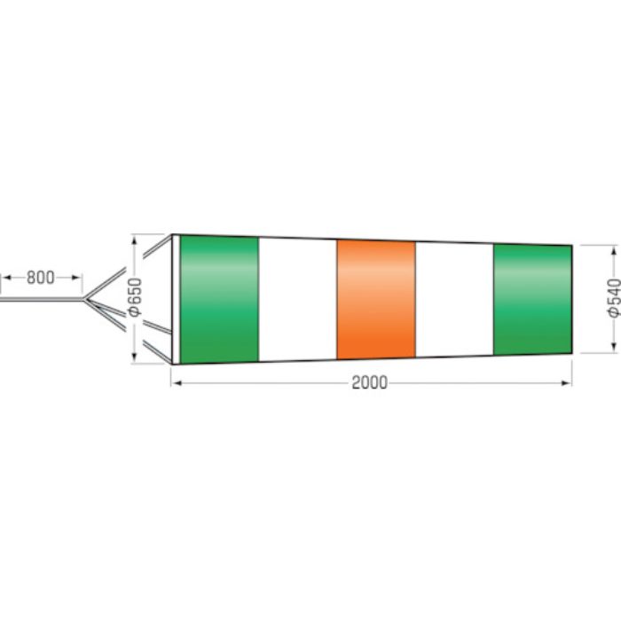 つくし ファインメッシュ吹き流し 大(Tcode:4475216)
