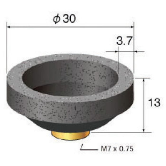 ナカニシ 精密ペンシル型エアーグラインダ インパルス用 先端工具 (1Pk(箱)=12個入)(Tcode:2932725)