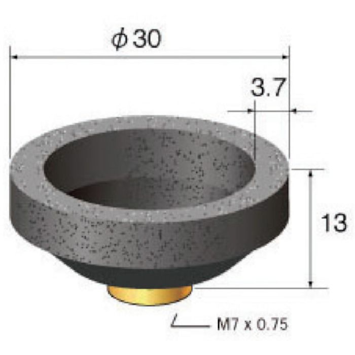 ナカニシ 精密ペンシル型エアーグラインダ インパルス用 先端工具 (1Pk(箱)=12個入)(Tcode:2932733)