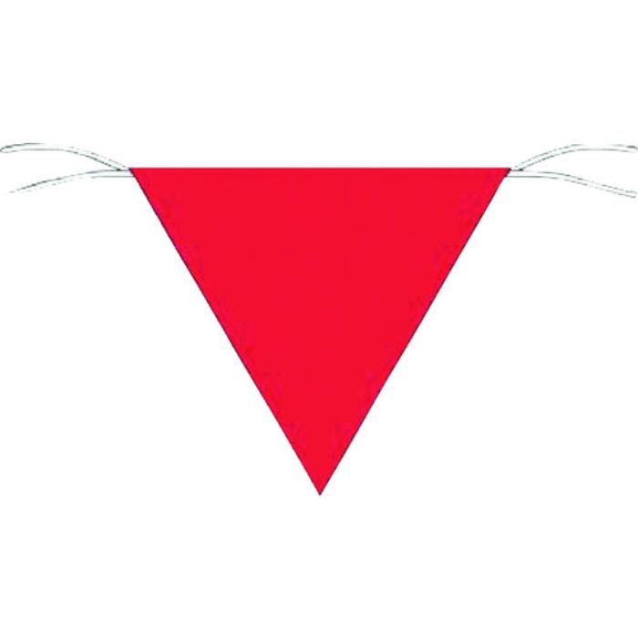 つくし 三角旗標識 赤無地(Tcode:7554605)