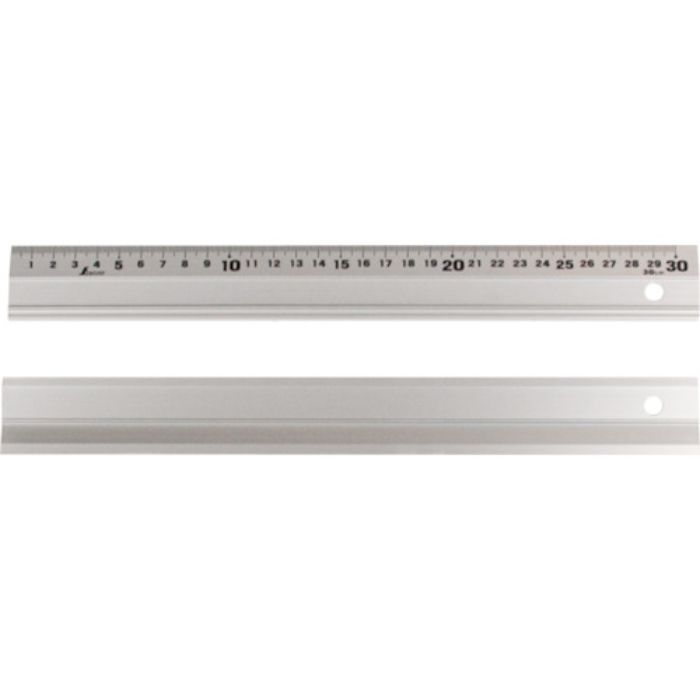 シンワ アルミ直尺 アル助 30cmスベリ止無(Tcode:4083628)
