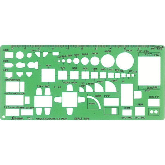 シンワ テンプレートTD-1(Tcode:8163942)