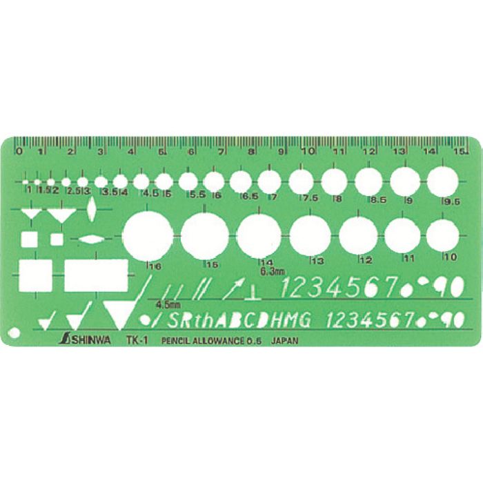 シンワ テンプレートTK-1(Tcode:8163958)