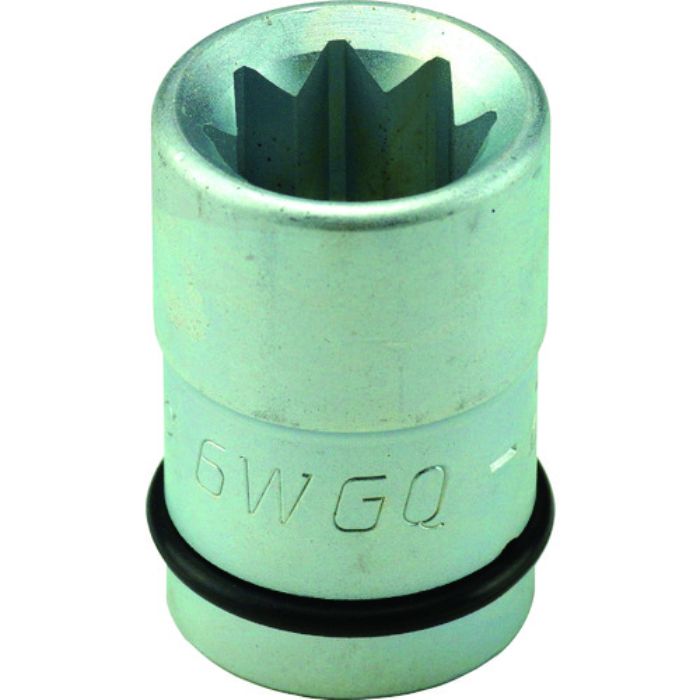 FPC インパクト用スーパースリム袋ナット用ソケット 差込角:19mm 対辺:二重4角17mm(Tcode:1470101)