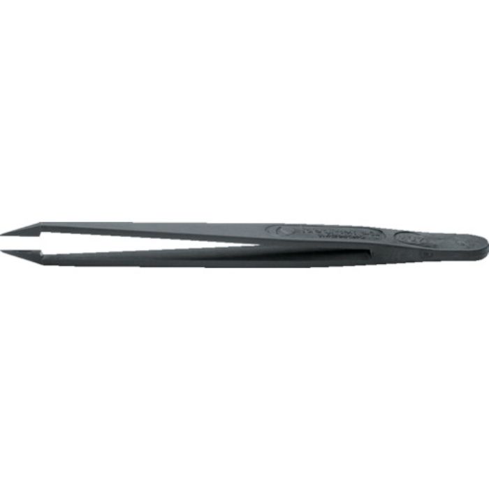 idealtek ESDプラスチック製ピンセット 115mm 先平細型(Tcode:2508331)