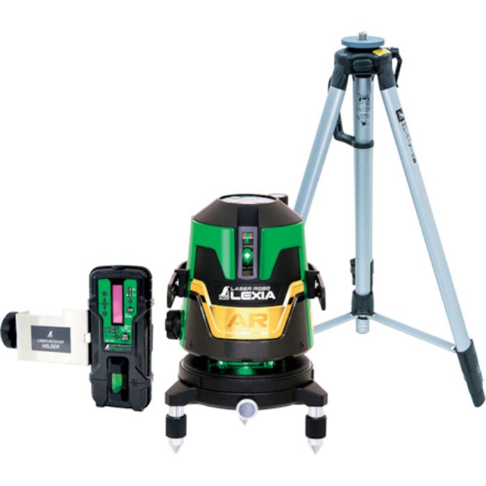 シンワ レーザーロボ LEXIA 21ARグリーン 受光器・三脚セット(Tcode:2496774)
