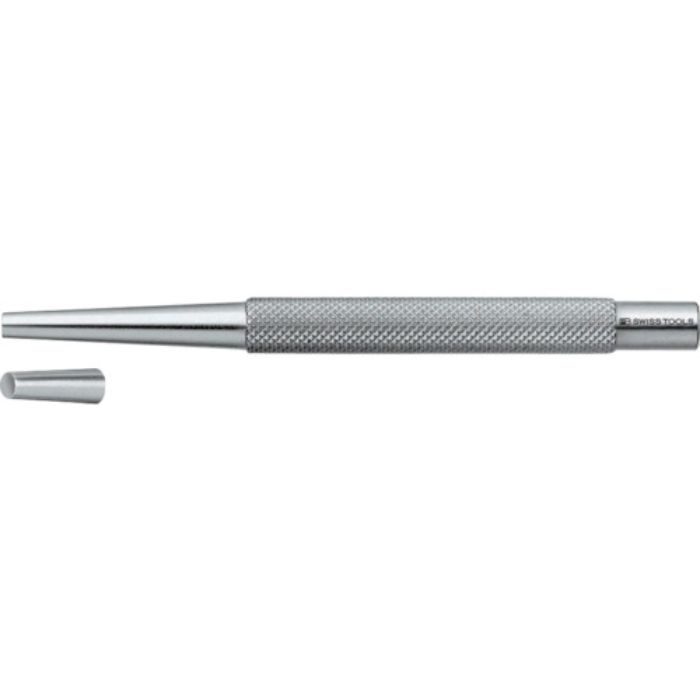 PBスイスツールズ 720-1 テーパーピンポンチ 丸胴 全長100×幅6mm(Tcode:8290364)