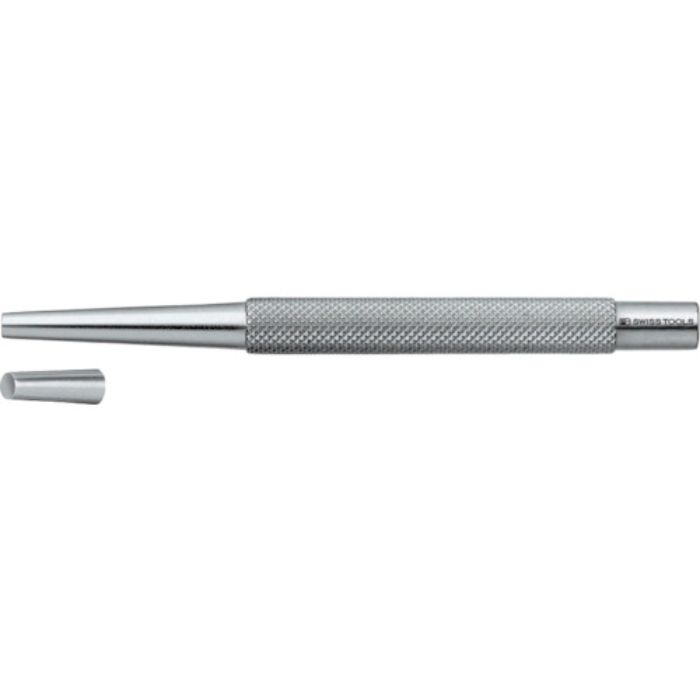 PBスイスツールズ 720-3 テーパーピンポンチ 丸胴 全長110×幅7mm(Tcode:8290366)