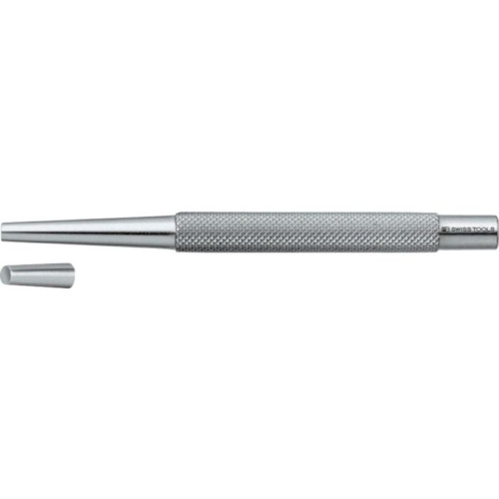 PBスイスツールズ 720-7 テーパーピンポンチ 丸胴 全長130×幅10mm(Tcode:8290370)