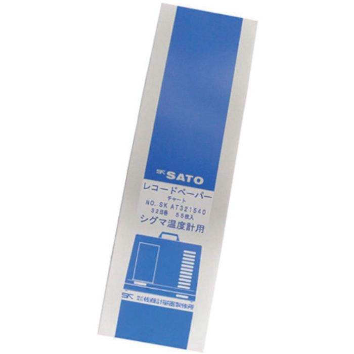 佐藤 記録紙 シグマ2型温度記録計用32日巻 (7230-64) (55枚入)(Tcode:8051156)
