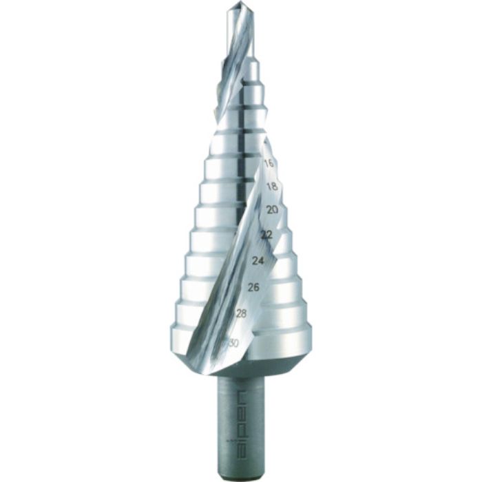 ALPEN 2枚刃スパイラルステップドリル 30mm コバルトハイス(Tcode:7666284)