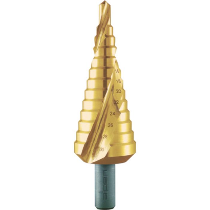 ALPEN 2枚刃スパイラルステップドリル 37mm チタン(Tcode:7666314)