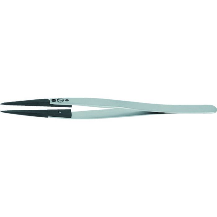 idealtek ESDセラミックピンセット チップ交換タイプ 先尖型 135mm(Tcode:2070853)