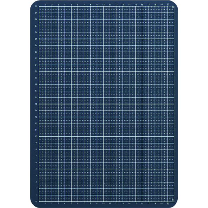 KING JIM 小さくたためるワイドカッタ-マット ネイビー