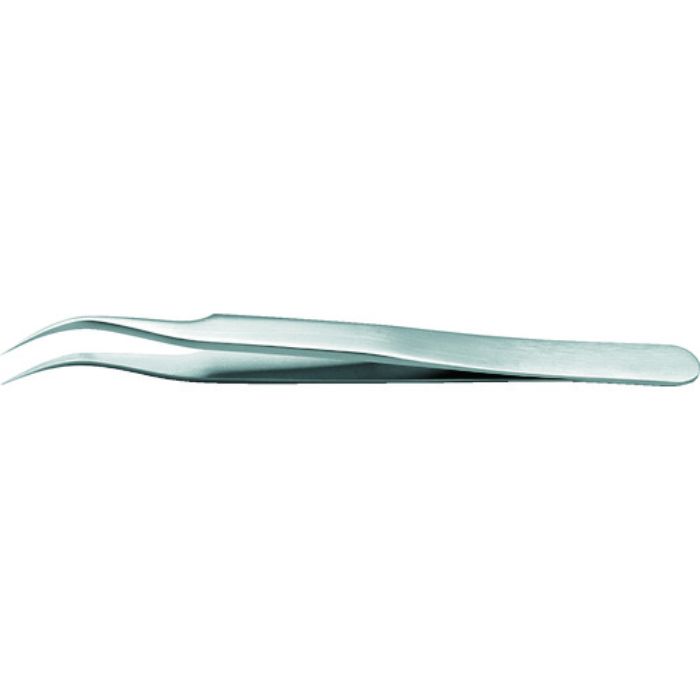 idealtek 耐酸耐磁ステンレスピンセット 120mm 先曲タイプ(Tcode:2069699)