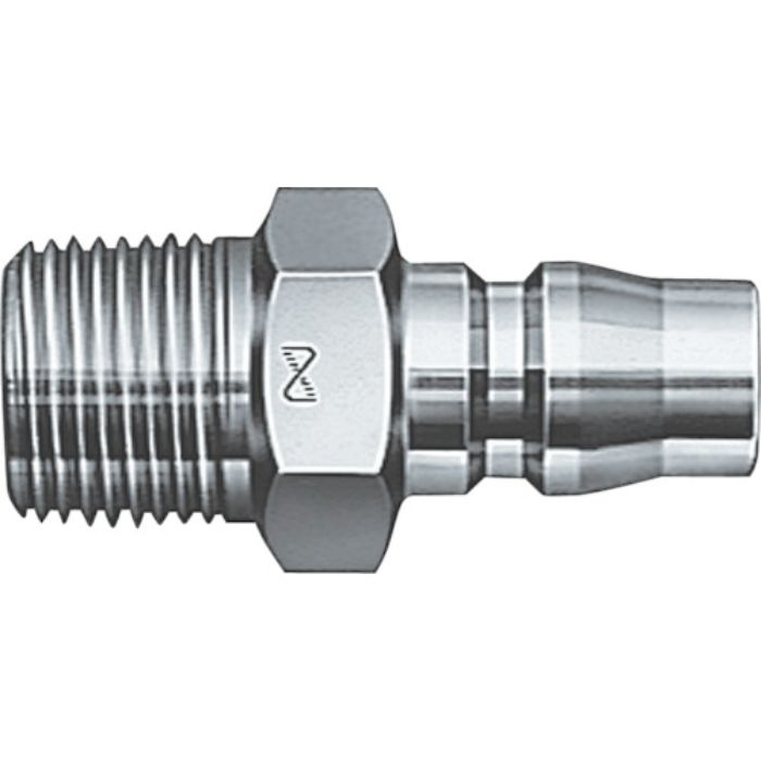 日東 ハイカプラ 鋼鉄製(めねじ取付用プラグ) 相手側Rc1 耐圧力2.0Mpa(00297)(Tcode:1130838)