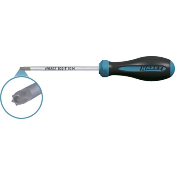 HAZET HEXAnamic樹脂ソフトグリップドライバー(いじり止付トルクス) 刃先T30H 軸長115mm(Tcode:7520701)