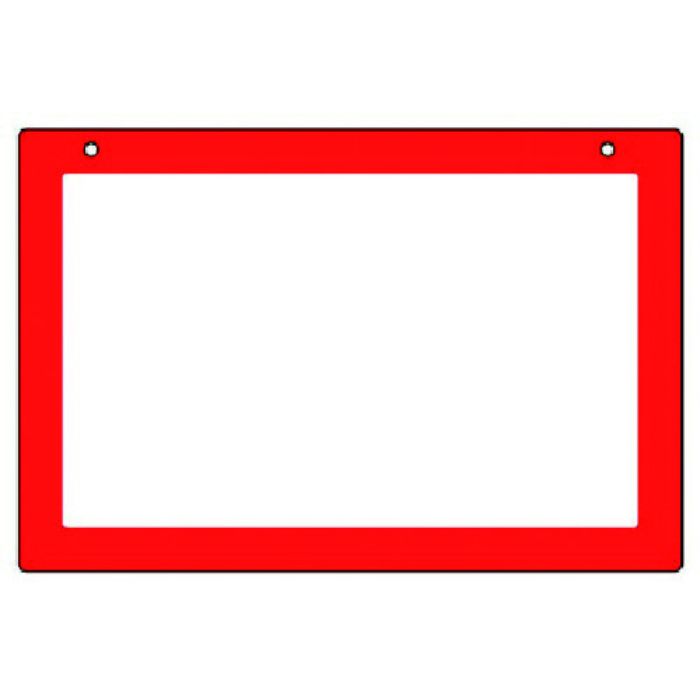 ユニット 吊り下げ式表示板 レッド枠・アクリル・300X450(Tcode:7423632)