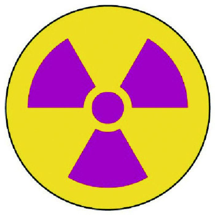 ユニット ステッカー 放射能マーク・10枚組・50Ф(Tcode:7426933)