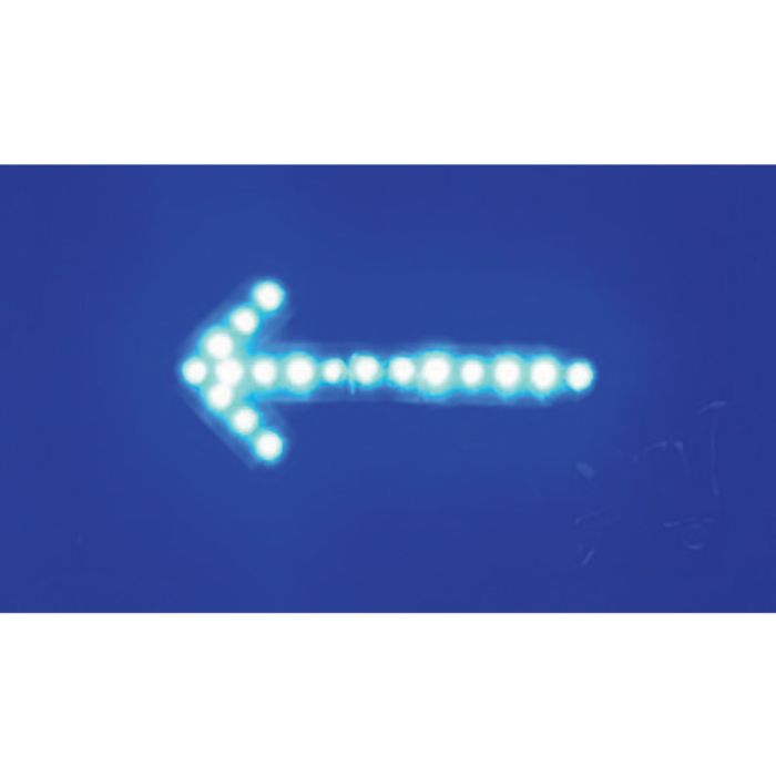 ミズケイ LEDマグネット付シート矢印板 青LED/流動タイプ(Tcode:5242319)