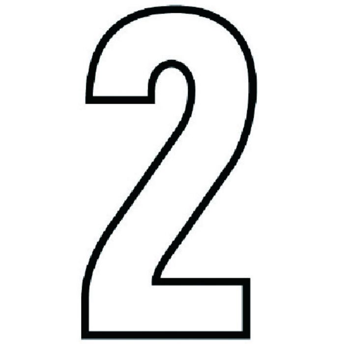 ユニット 路面用番号表示2 白・合成ゴム・天地280X1.2mm厚(Tcode:7433981)