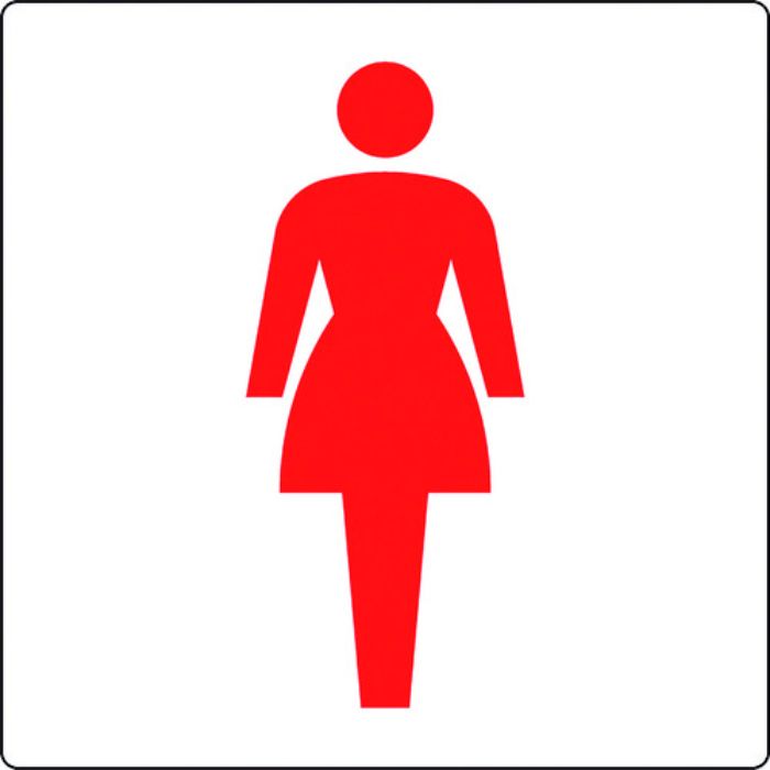 ユニット トイレ表示 大 女子(Tcode:1281726)