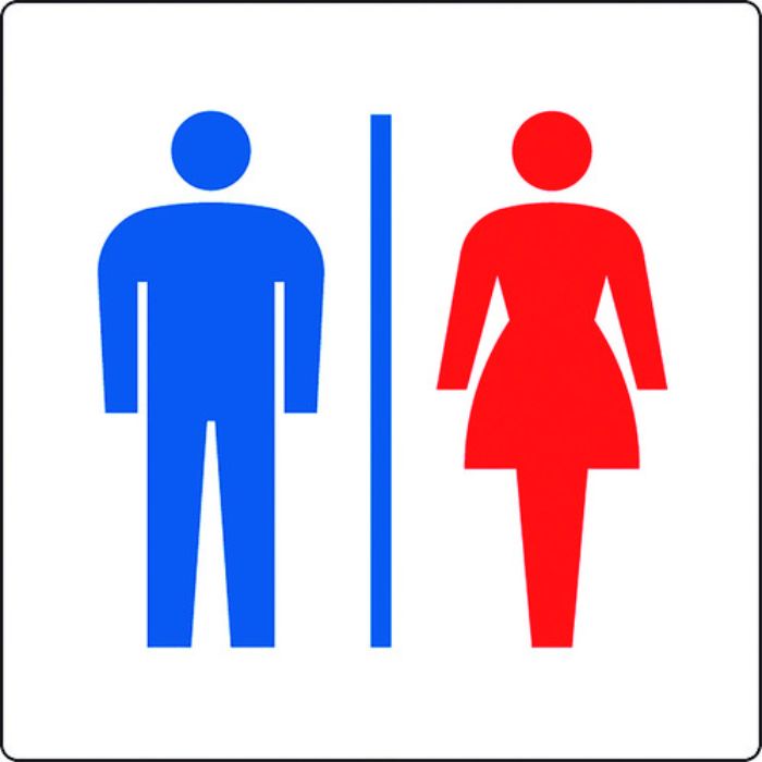 ユニット トイレ表示 大 男女(Tcode:1281725)