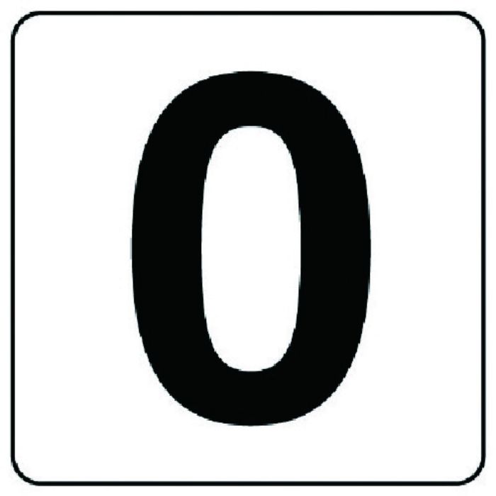 ユニット 番号札ステッカー 0 5枚組(小) PPステッカー 50×50(Tcode:7437315)