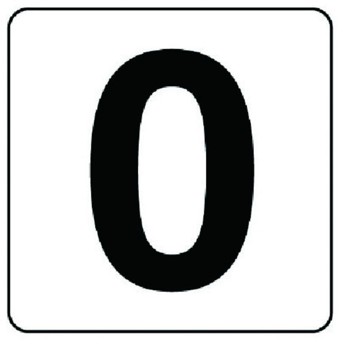 ユニット 番号札ステッカー 0 5枚組(中) PPステッカー 100×100(Tcode:7437439)