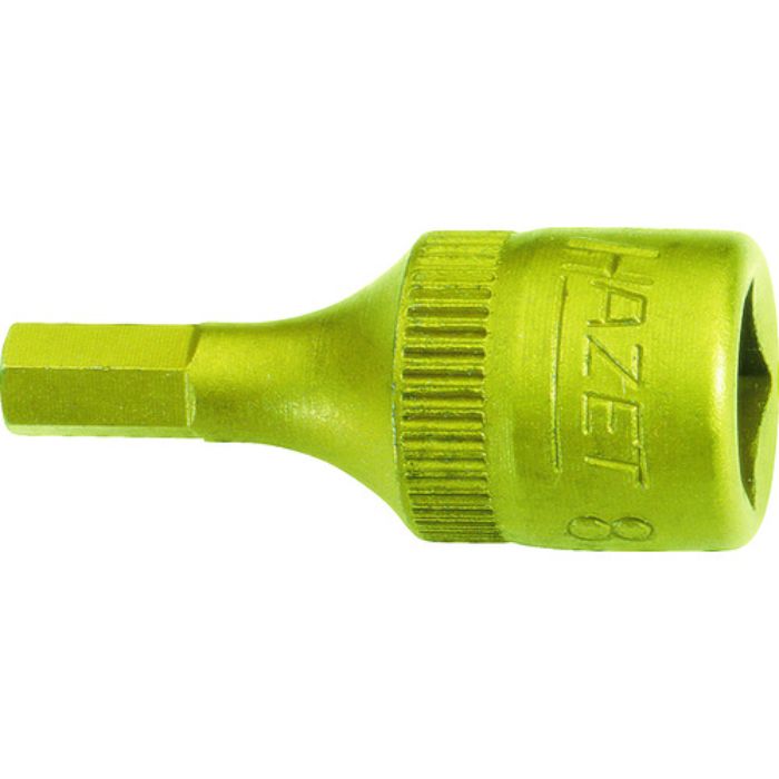 HAZET ショートヘキサゴンソケット差込角6.35mm・チタンコーティング(Tcode:4423399)