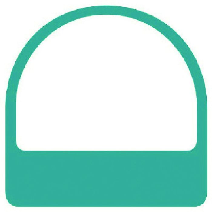 ユニット ステッカー 白無地・2枚1シート・35×35(Tcode:7441398)