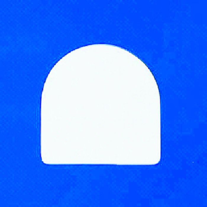 ユニット 無地バッジ・ペット樹脂・35X35X1.5厚・10枚組(Tcode:3717887)