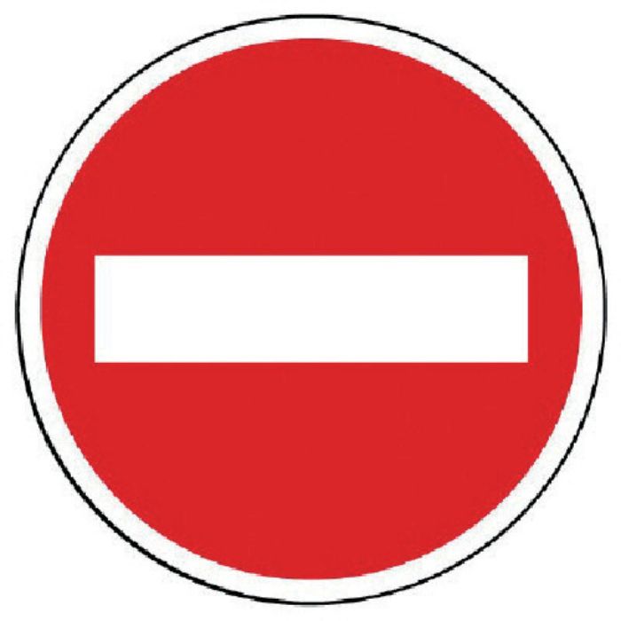 ユニット #サインタワー用丸表示 進入禁止 透明PET樹脂 393Фmm(Tcode:7451679)