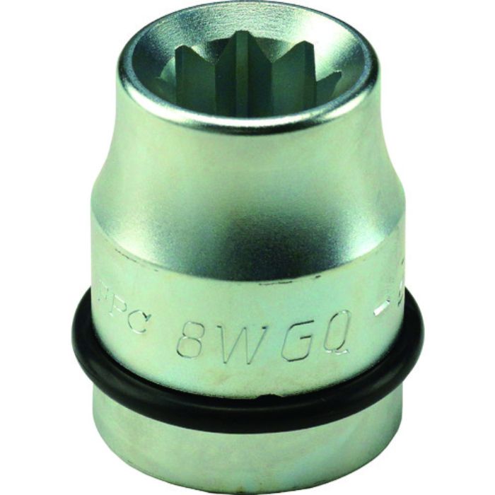 FPC インパクト用スーパースリム袋ナット用ソケット 差込角:25.4mm 対辺:二重4角19mm(Tcode:1471604)