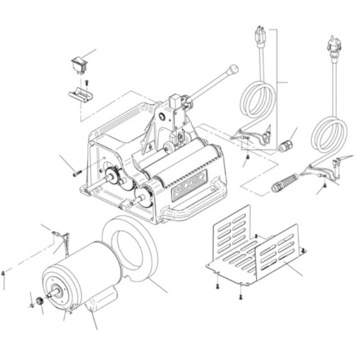 RIDGID 高速管端処理機用パーツ リテーニング リング F/122J(Tcode:7884176)