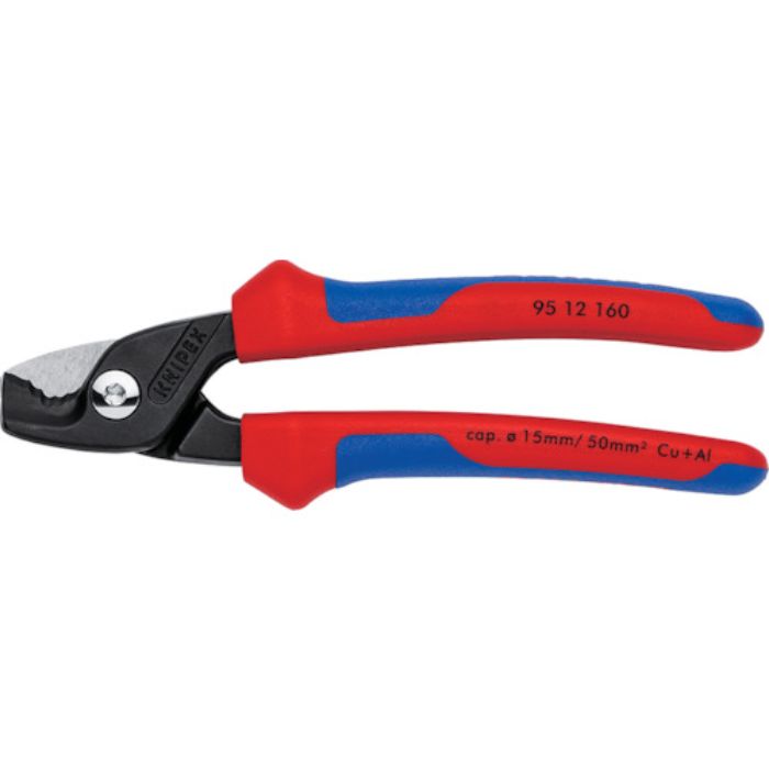 KNIPEX ステップカット ケーブルカッター 160mm(Tcode:2567140)