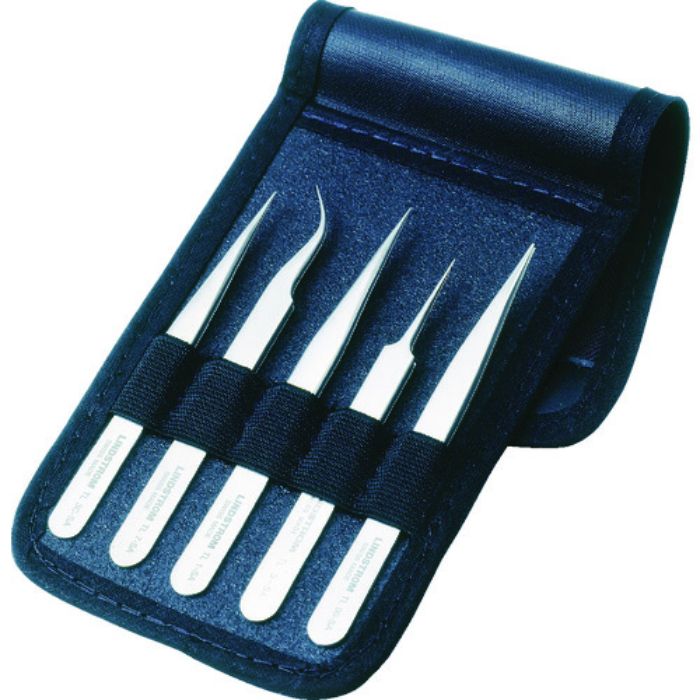 リンドストローム 静電気対策ESDピンセット 非磁性 5本 アソート TL00-SA-SL、TL1-SA-SL他(Tcode:4980646)